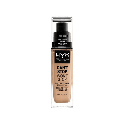 NYX Can't Stop Won't Stop Full Coverage Foundation - True Beige