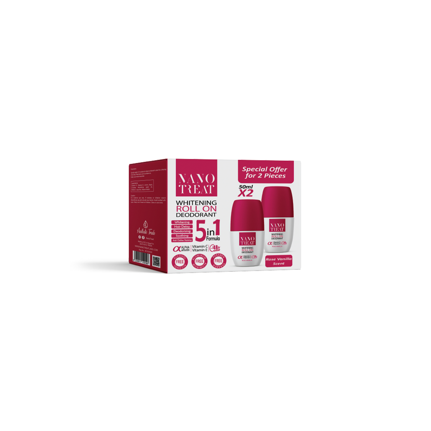 Vanilla Roll-On Deodorant 1+1 Free