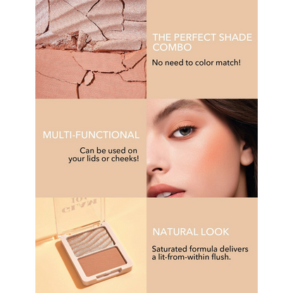 Sheglam 101 Hybrid Highlighter & Blush Duo