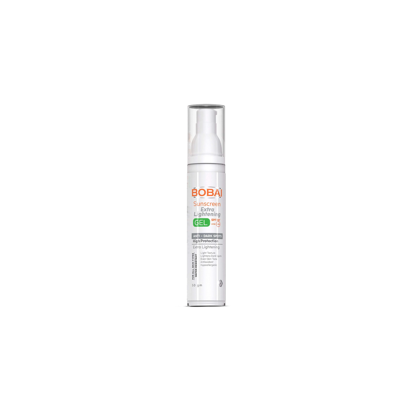جل واقي شمس للتفتيح الفائق بمعامل حماية SPF 50