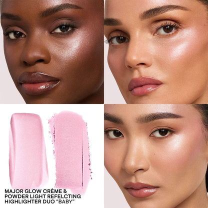 Patrick Ta Major Glow Creme & Powder Light Reflecting- Translucent Highlighter Duo