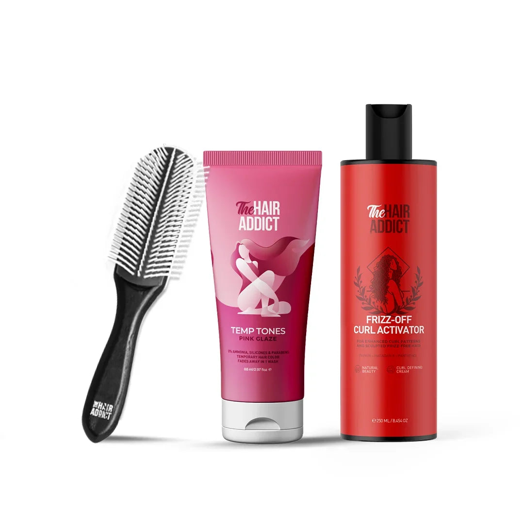Frizz Off Colored Curls Kit - Pink Glaze (Temp Tones)