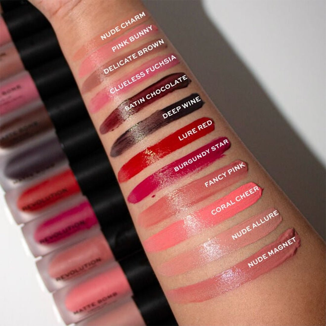 Revolution Matte Bomb Liquid Lip - Lure Red