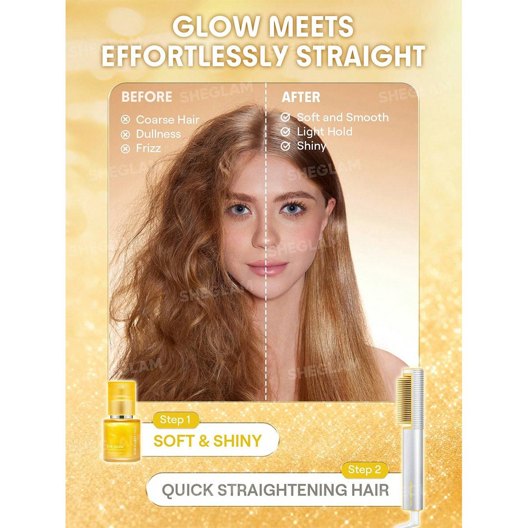 SHEGLAM 24K Glow High Shine Styling Serum - 50ml