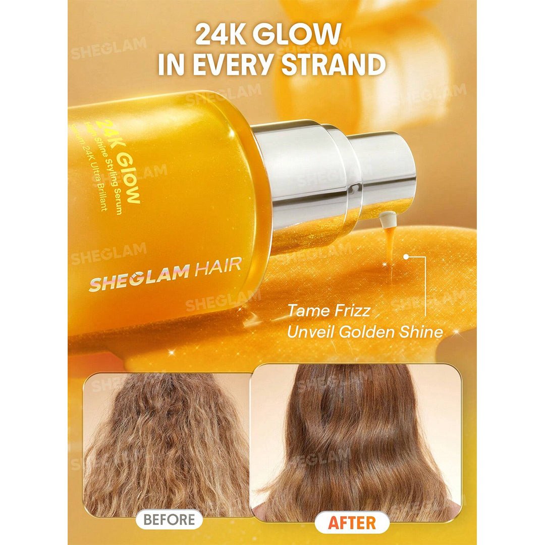SHEGLAM 24K Glow High Shine Styling Serum - 50ml