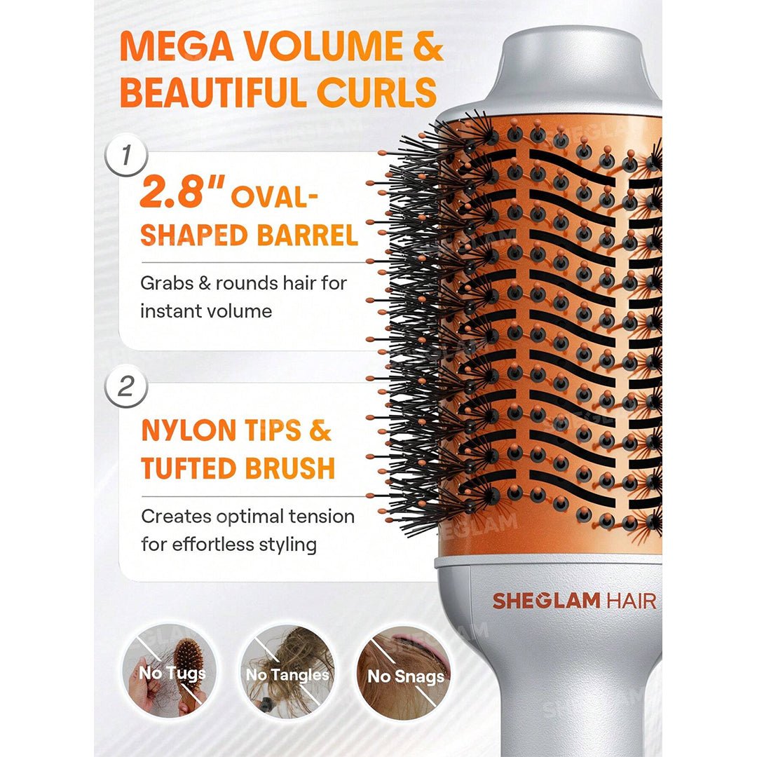 SHEGLAM Blowout Bliss Volumizing Hot Air Brush - UK Plug ( * Global Item )