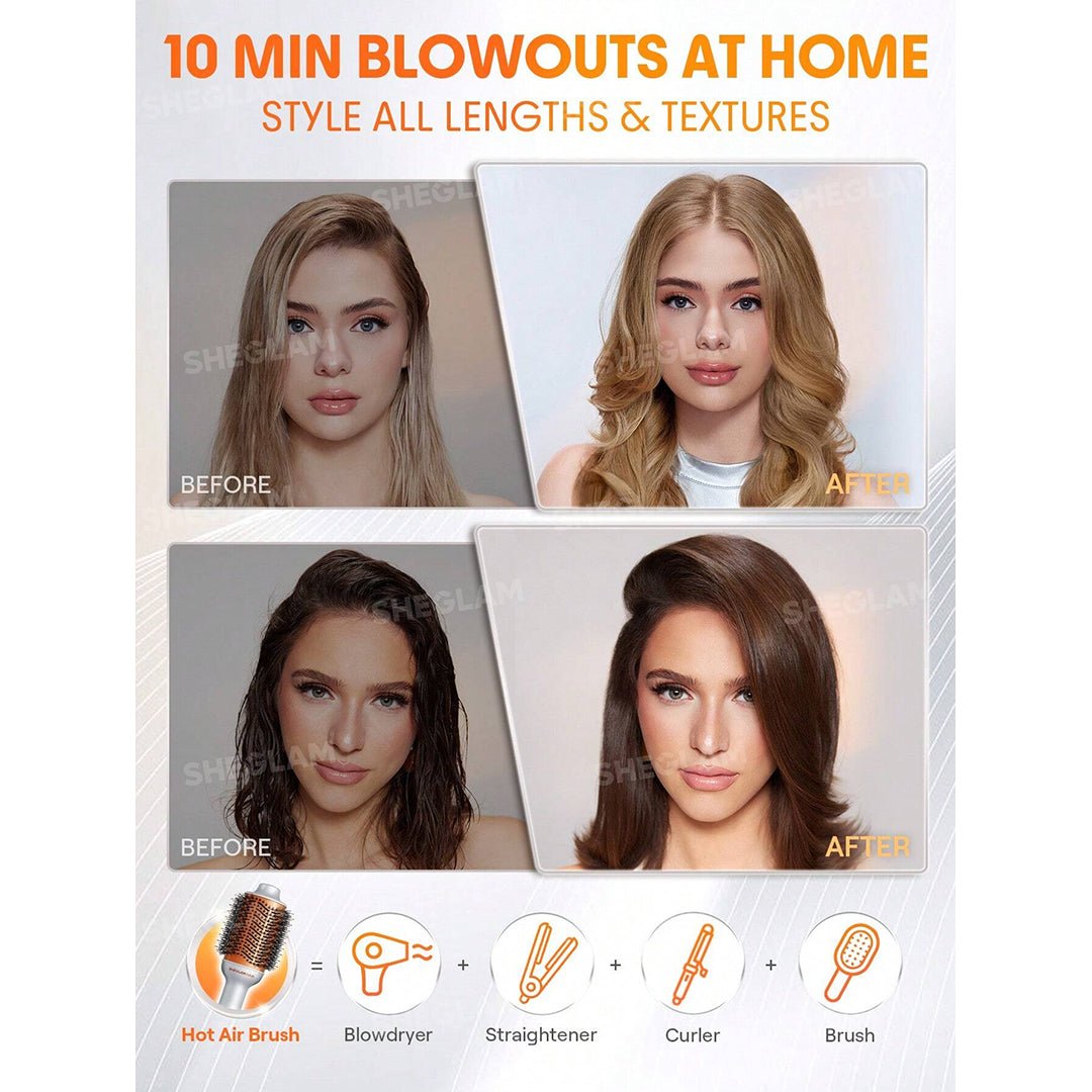 SHEGLAM Blowout Bliss Volumizing Hot Air Brush - UK Plug ( * Global Item )