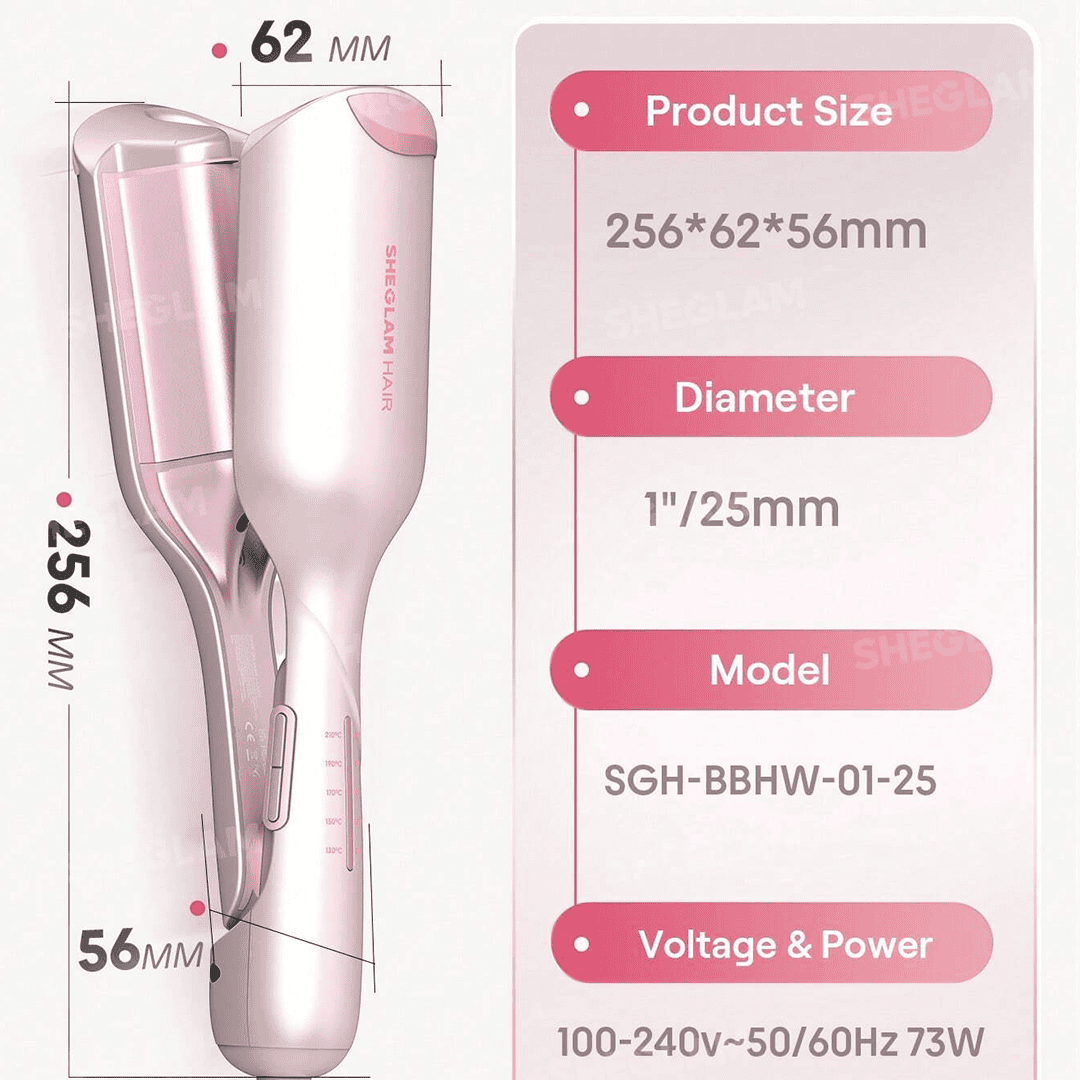 SHEGLAM Cupid's Charm Beach Babe Hair Waver - UK Plug ( * Global Item )