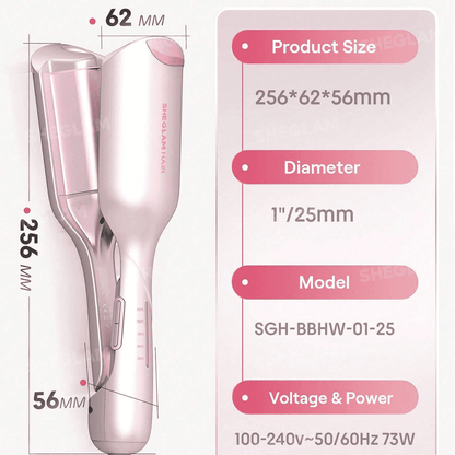 SHEGLAM Cupid's Charm Beach Babe Hair Waver - UK Plug ( * Global Item )