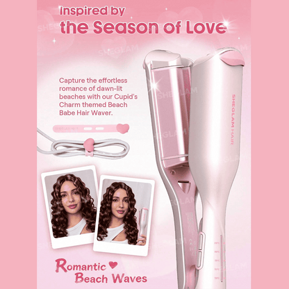 SHEGLAM Cupid's Charm Beach Babe Hair Waver - UK Plug ( * Global Item )