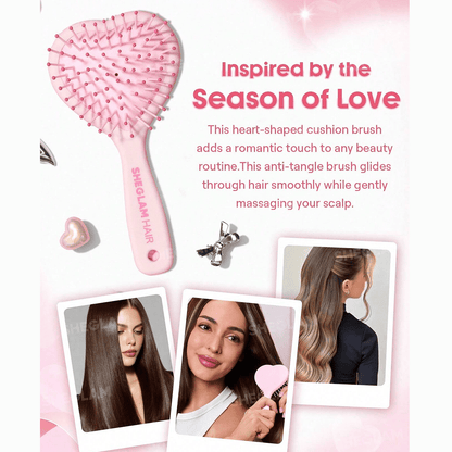 SHEGLAM Cupid's Charm Sweet Heart Paddle Brush