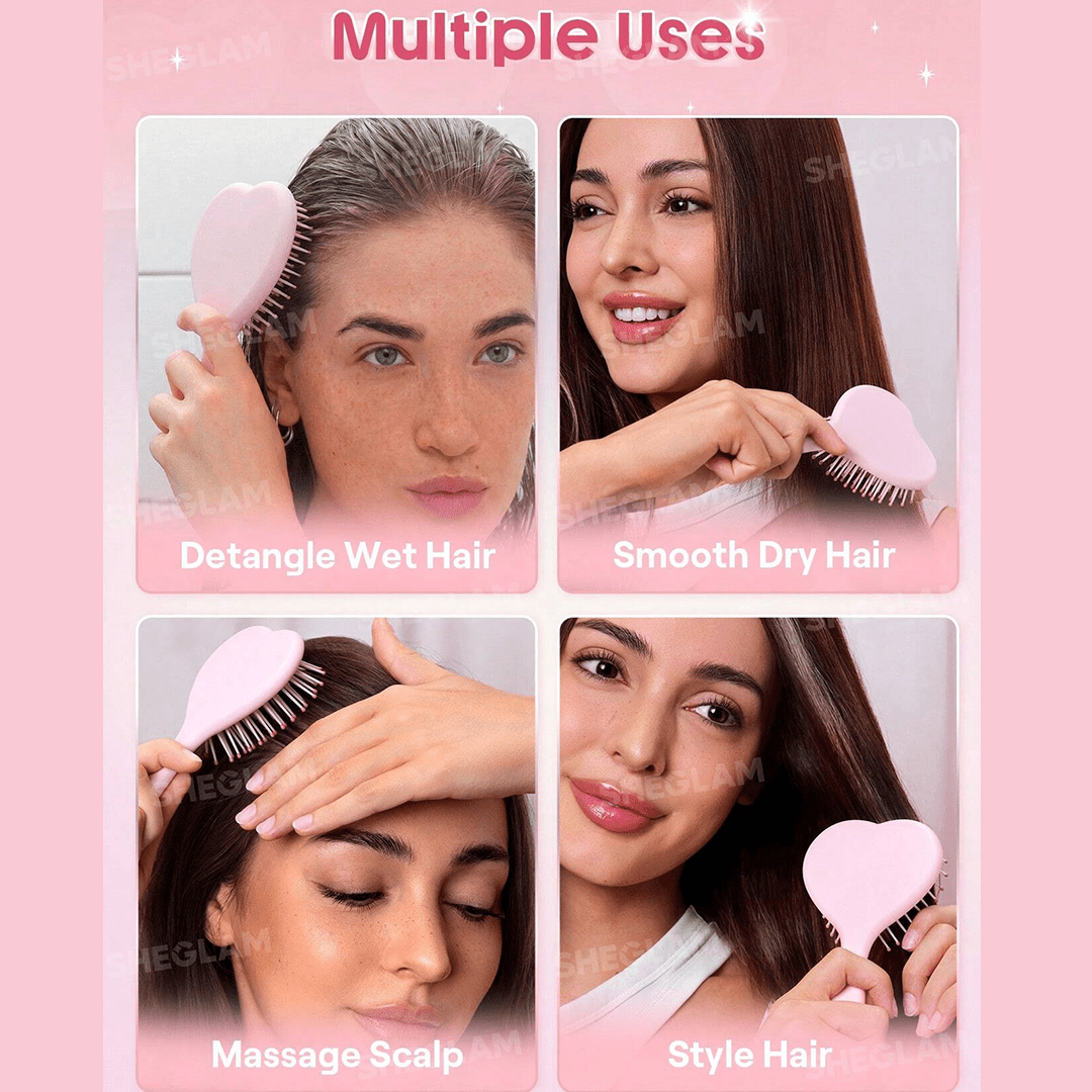 SHEGLAM Cupid's Charm Sweet Heart Paddle Brush