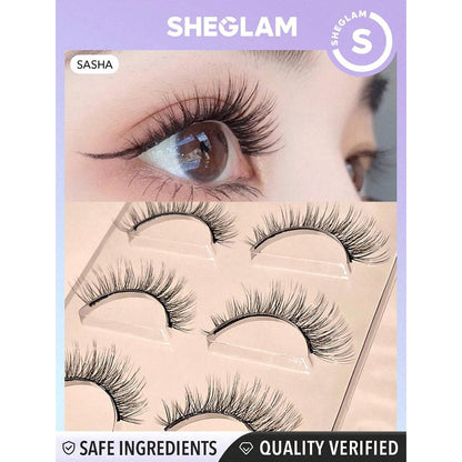 SHEGLAM Girl Next Door Natural False Eyelashes - Sasha