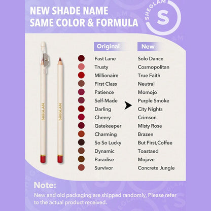 SHEGLAM Lip Facts Lip Liner