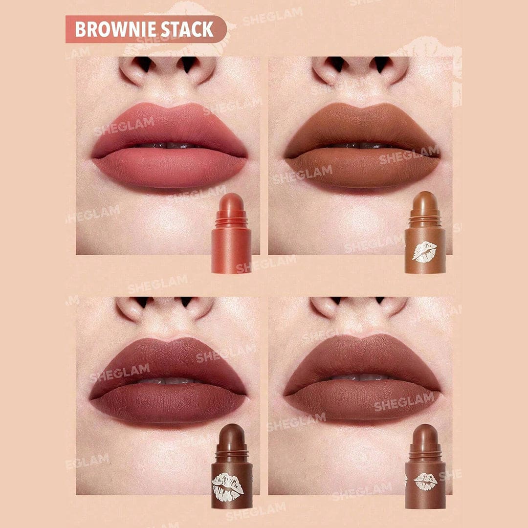 SHEGLAM Mega Lip Stacks - Brownie Stack