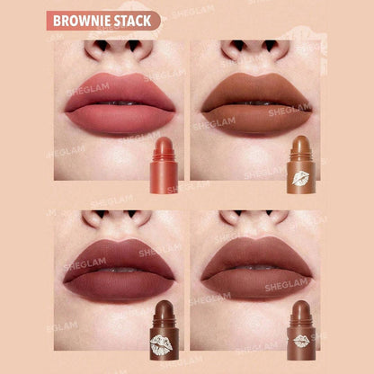 SHEGLAM Mega Lip Stacks - Brownie Stack