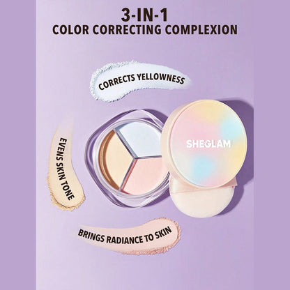 SHEGLAM Radiance Ring 3-In-1 Correcting Setting Powder