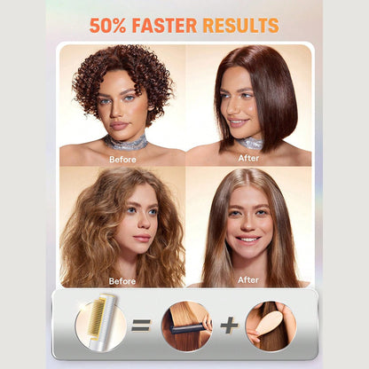 SHEGLAM Sleek Chic 3D Thermal Straightening Brush - UK Plug ( * Global Item )