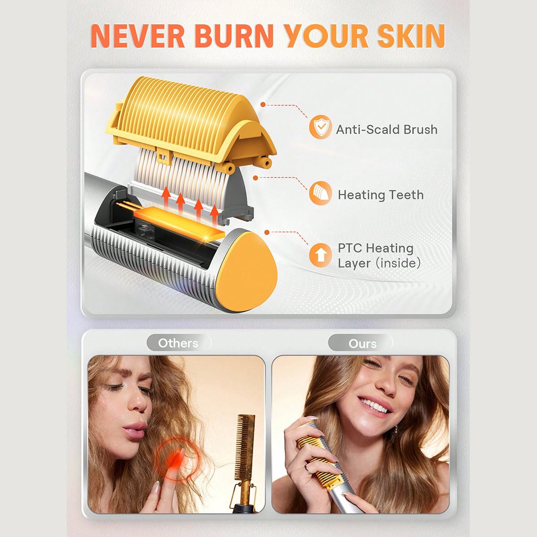 SHEGLAM Sleek Chic 3D Thermal Straightening Brush - UK Plug ( * Global Item )