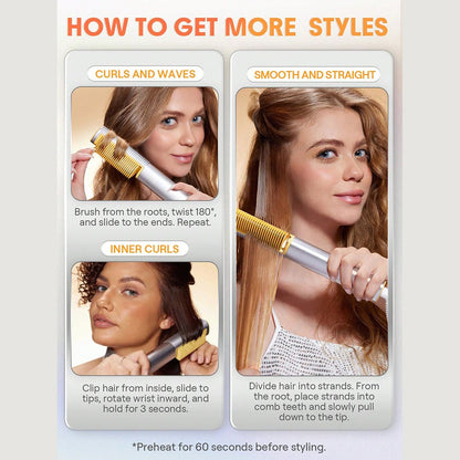SHEGLAM Sleek Chic 3D Thermal Straightening Brush - UK Plug ( * Global Item )