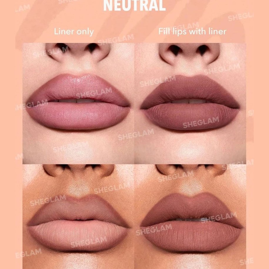 SHEGLAM So Lippy Lip Liner Set - Au Naturel