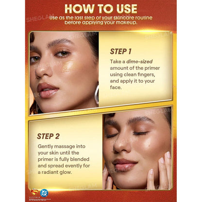 SHEGLAM The Superman Good Grip Glow Illuminating Primer - Gold