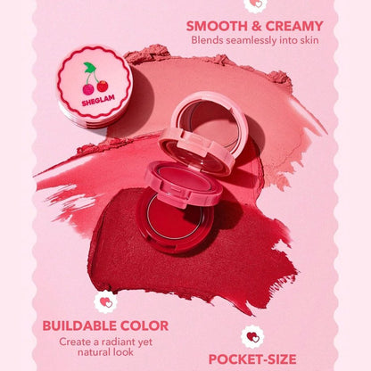 SHEGLAM Very Cherry Cheek & Lip Cream Stack