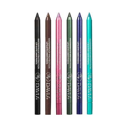 SHEIN - 6pcs Waterproof Eyeliner Pencil