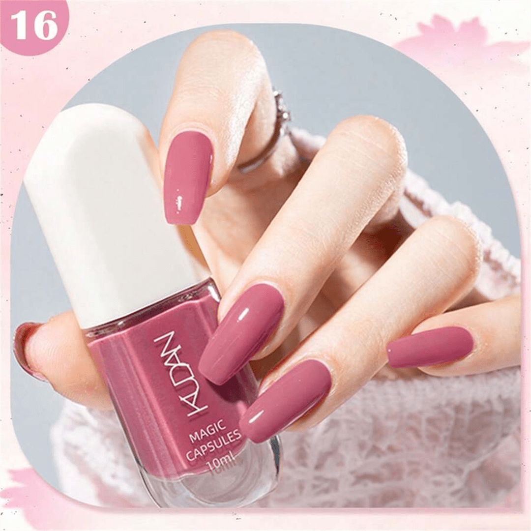 SHEIN - KUDAN Star River Dream Peelable Nail Polish ( Pink Style )