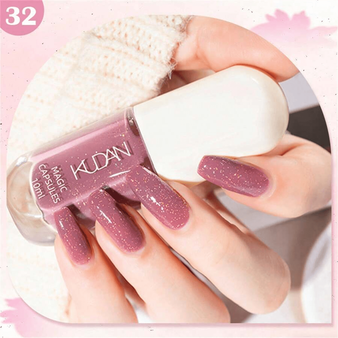 SHEIN - KUDAN Star River Dream Peelable Nail Polish ( Pink Style )