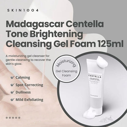 SKIN1004 Madagascar Centella Tone Brightening Cleansing Gel Foam - 125ml