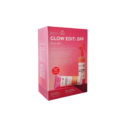 Glow Edit: مجموعة واقي الشمس الكاملة