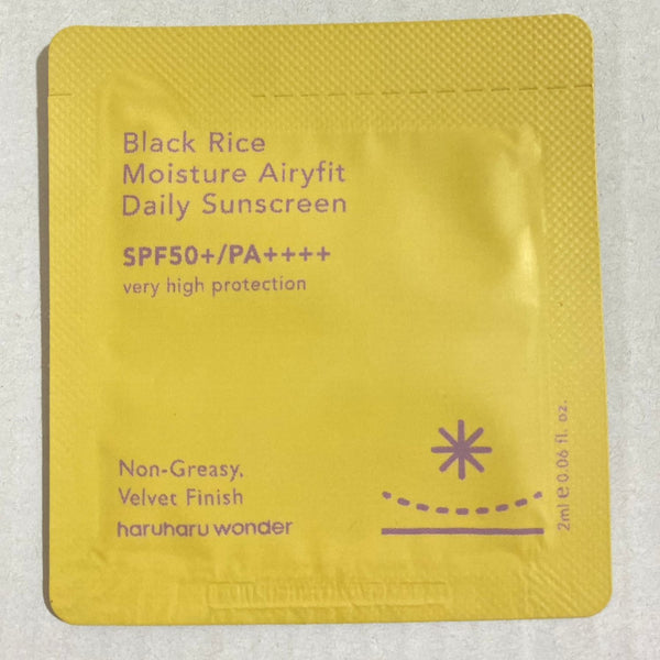 [كيس] واقي شمسي Haruharu Wonder Black Rice Moisture Airyfit
