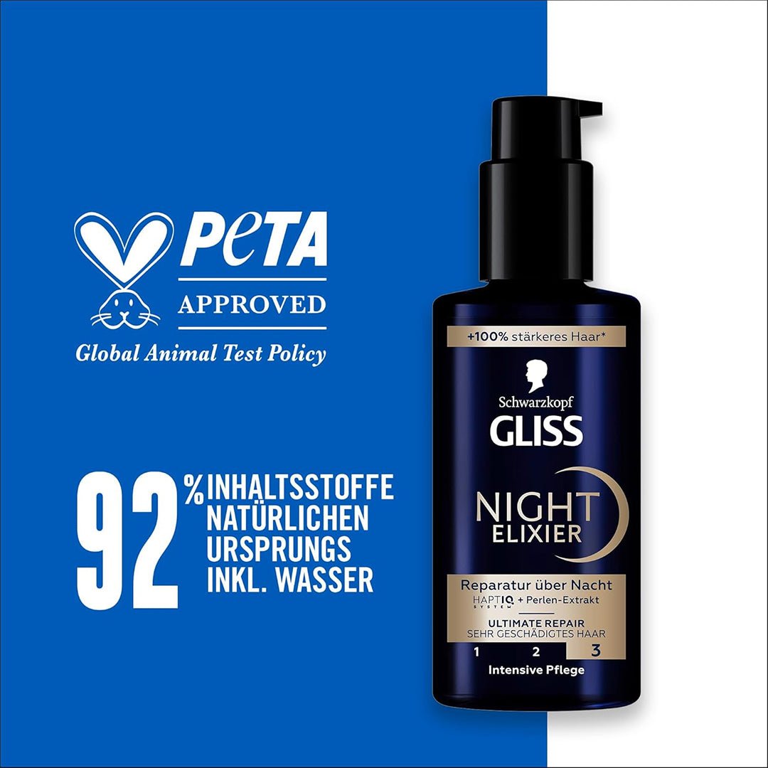 Schwarzkopf Gliss Hair Treatment Night Elixir Ultimate Repair - 100ml