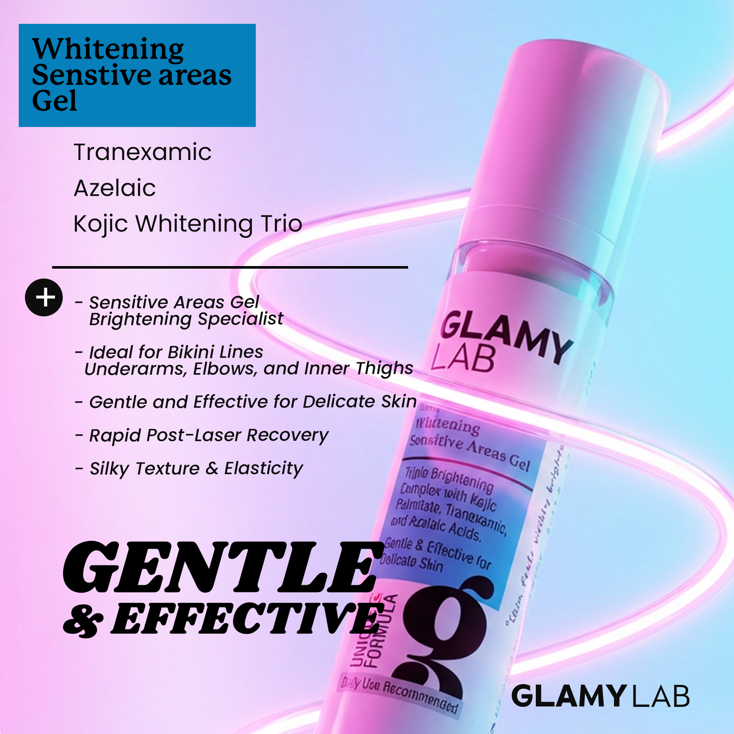 Glamy Lab Whitening Sensitive Areas Gel 50gm