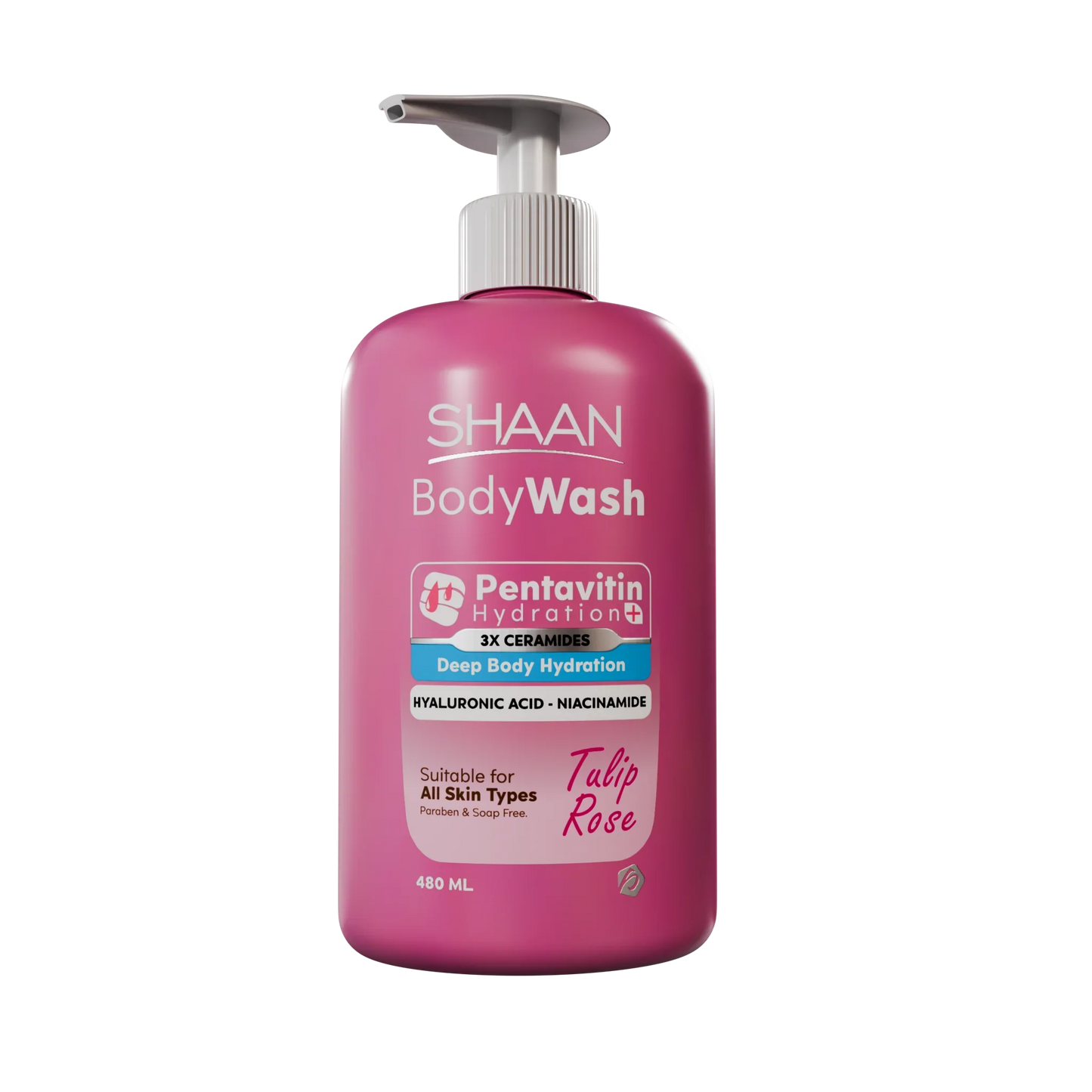 SHAAN Body Wash Tulip Rose 480 ML