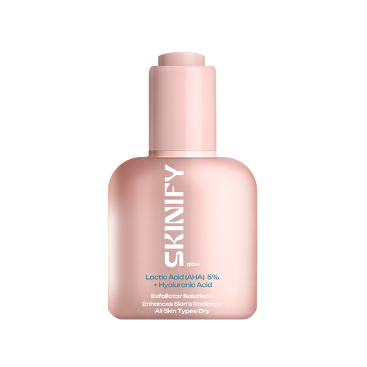 Glow Lactic Acid (AHA) 5 % + Hyaluronic Acid Exfoliator Solution