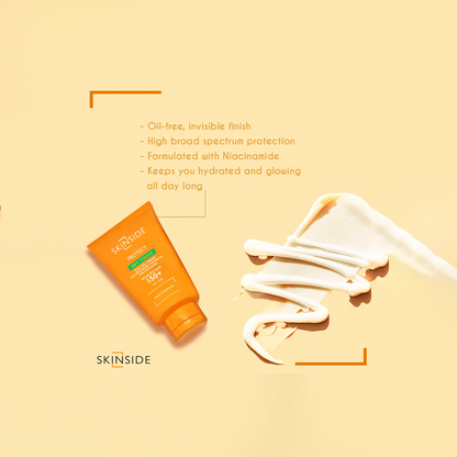 جل كريم الحماية من الشمس الجاف الملمس بعامل حماية SPF 50+