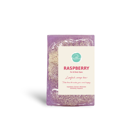 Raspberry Loofah Soap