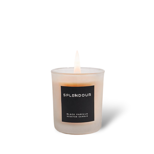 Black Vanilla Scented Candle
