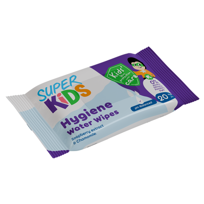 Superkids Hygiene Water Wipes 20 Wipes