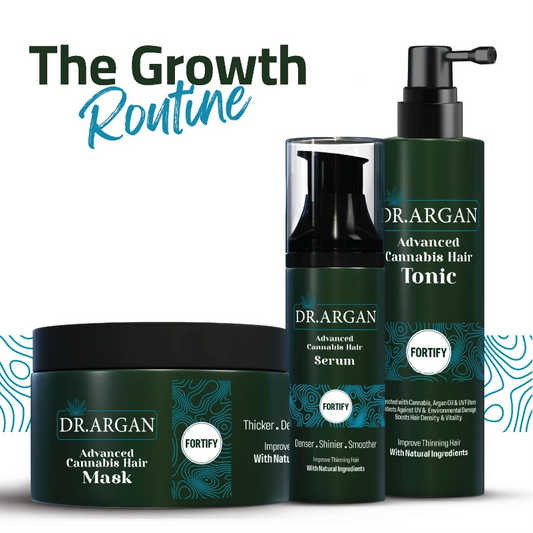 Dr.Argan The Growth Routine ( Cannabis mask + serum + tonic )