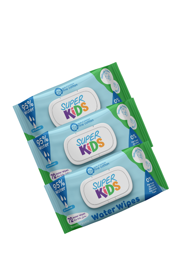 Superkids Water Wipes 72 Wipes
