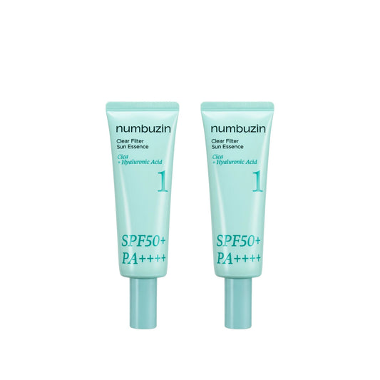 [x2 BUNDLE] Numbuzin No.1 Clear Filter Sun Essence SPF50+ PA++++
