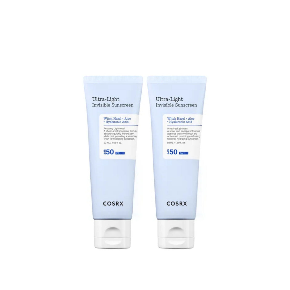 [x2 BUNDLE] COSRX - Ultra Light Invisible Sunscreen