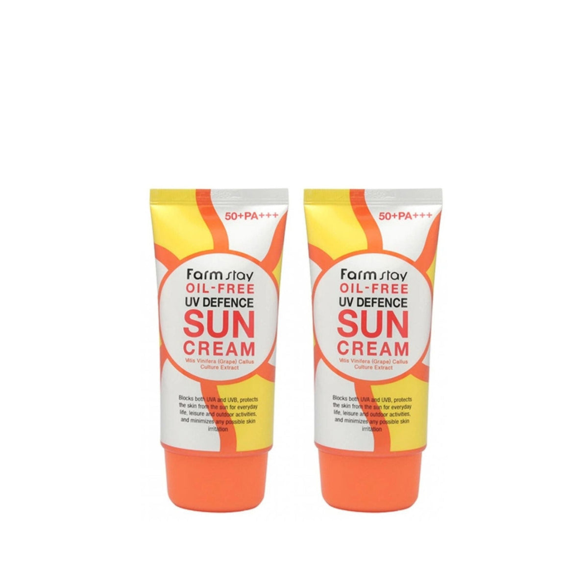 [x2 BUNDLE] Farm Stay Oil-Free UV Defence Sun cream SPF50+ PA+++ ++
