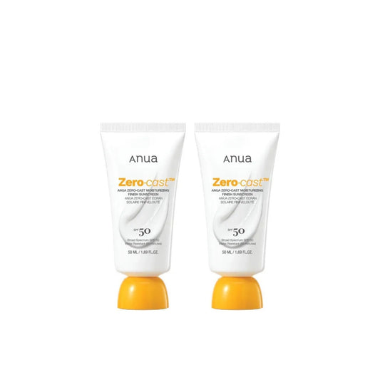 [x2 BUNDLE] Anua - Zero-Cast Moisturizing Finish Sunscreen