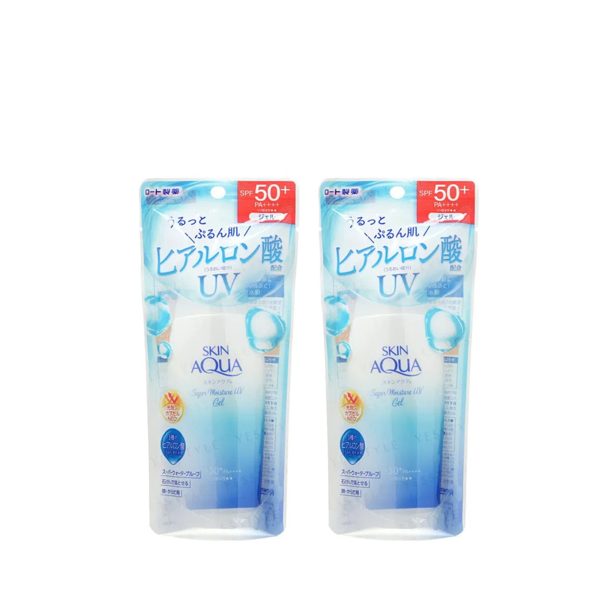 [x2 BUNDLE] Rohto Mentholatum - Skin Aqua Super Moisture UV Gel SPF 50+ PA++++ 140G