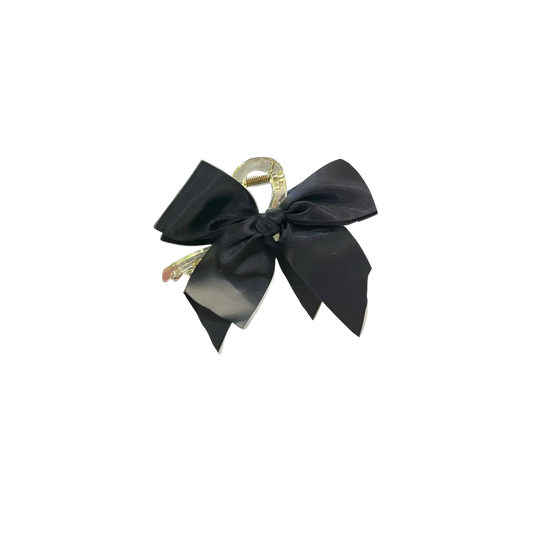 Pretty Bow Claw Clip Black