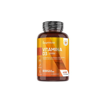 Weightworld Vitamina D3 2000UI - 400 Tablets